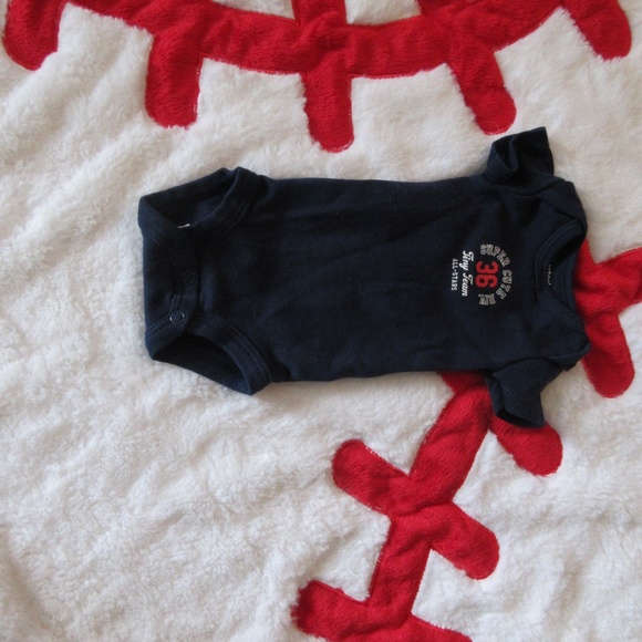 Carter's Blue Sport Preemie Onesie - Picture 3 of 4